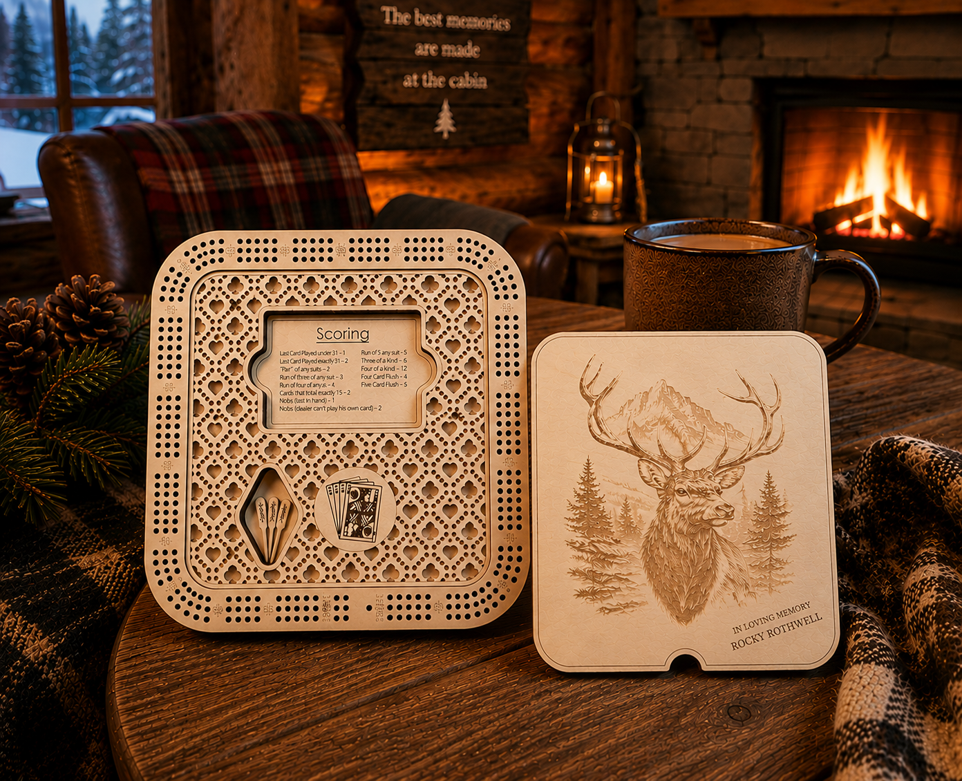 Cribbage Board Personalized