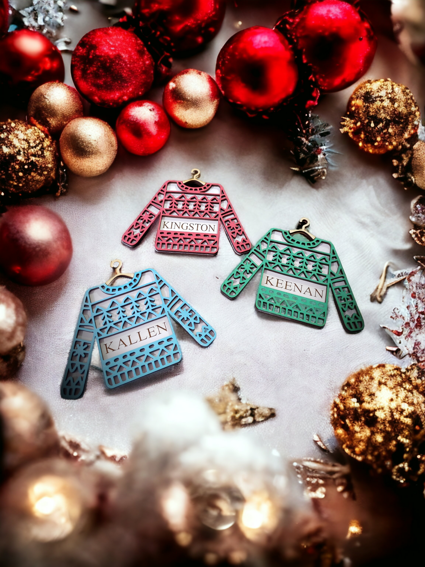 Ugly Sweater Ornament - Personalized