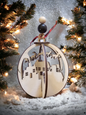 Santa Skyline Orb Ornament