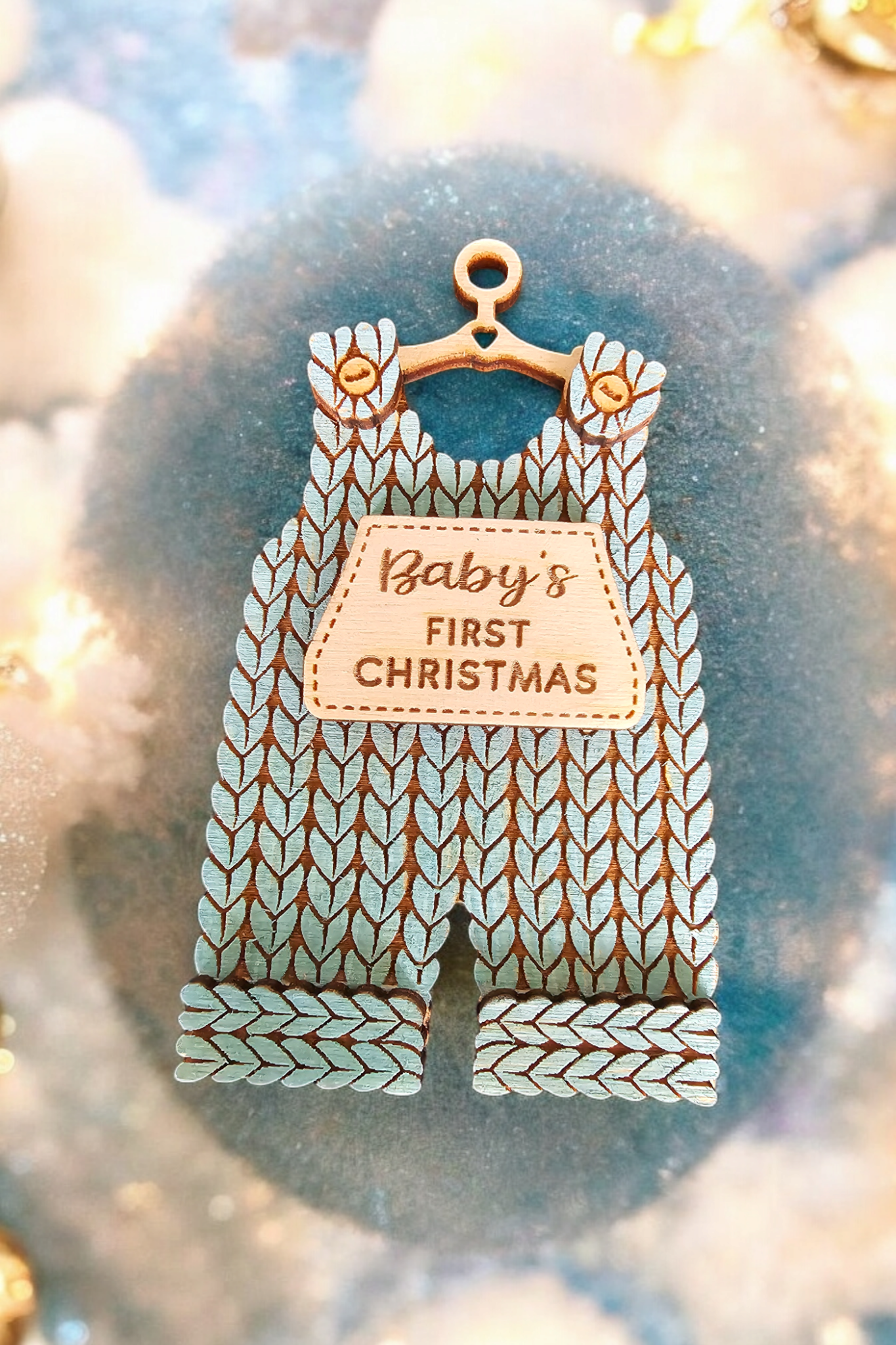 Personalized Baby's First Christmas Knit Ornament Collection