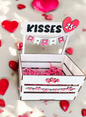 Kisses wood crate/basket