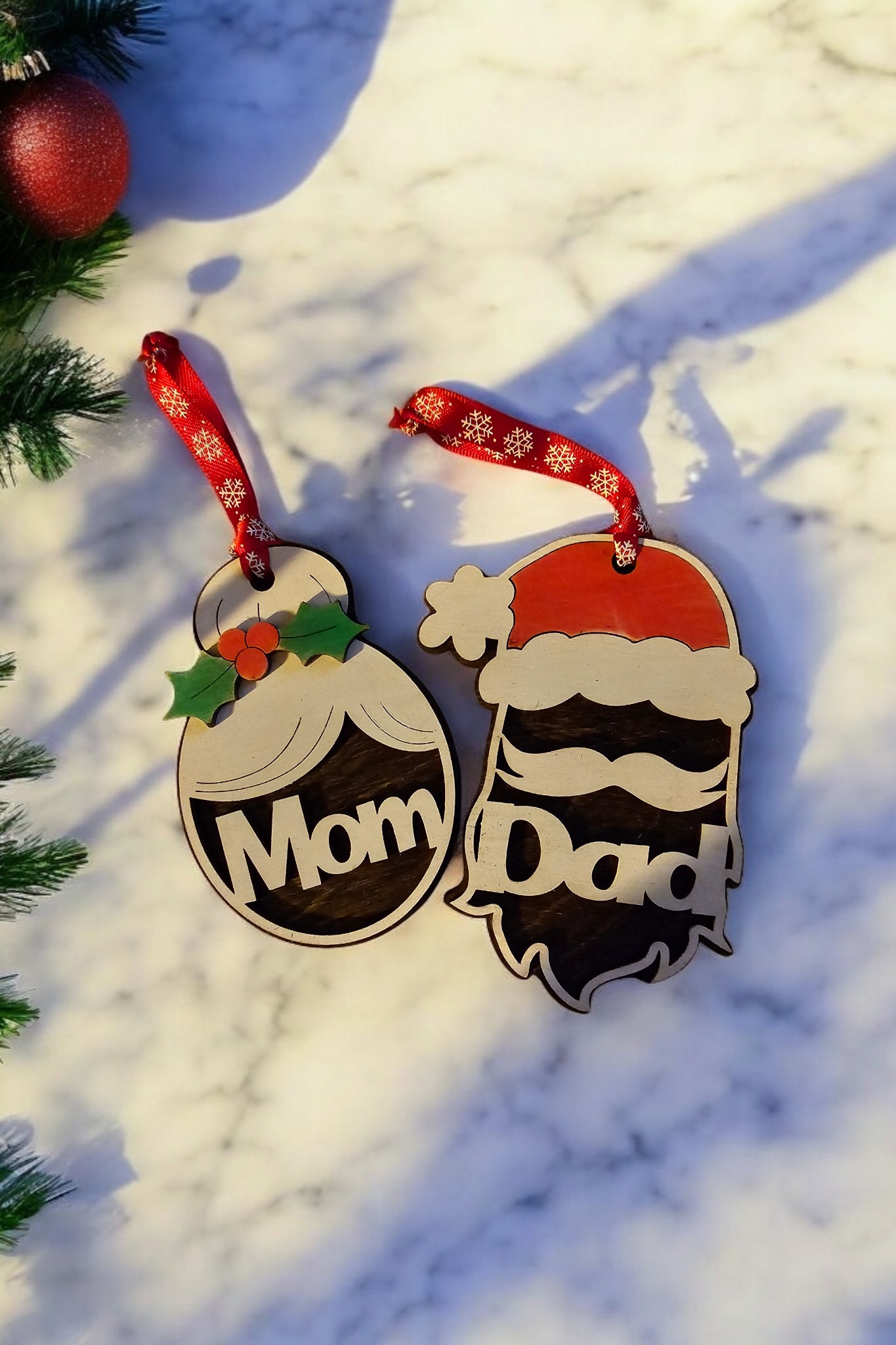 Santa/Mrs Claus Gift/Ornament/Name Tag