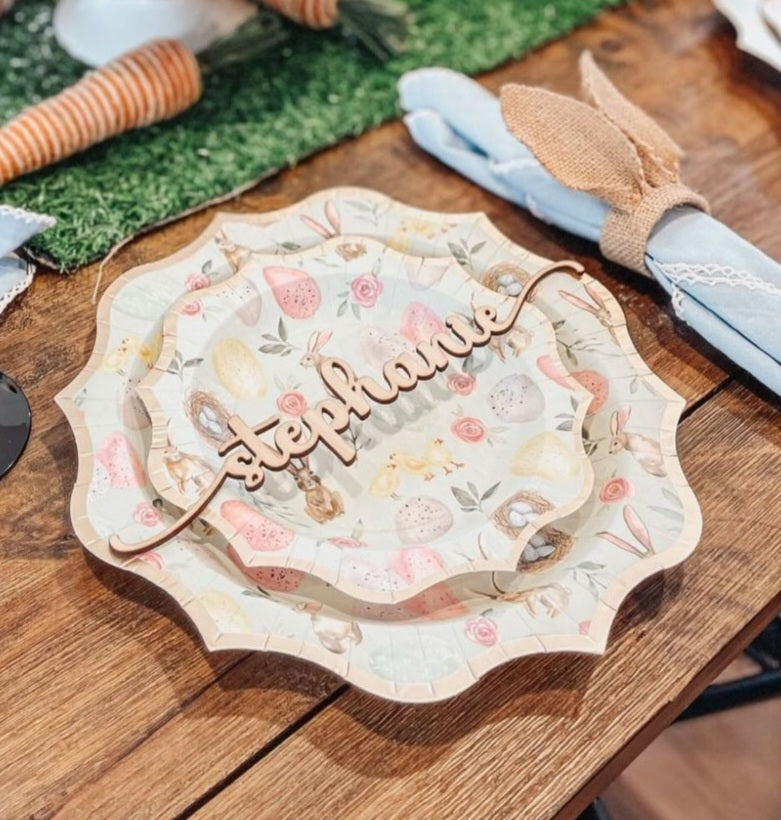 Name Place settings - personalized - Holiday/Wedding/Event