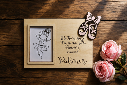 Ballerina Scripture Frame