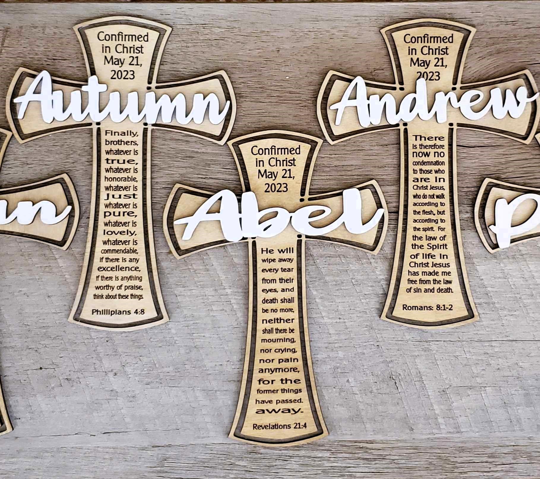 Confirmation/Baptism Cross - Personalized