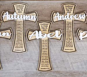 Confirmation/Baptism Cross - Personalized