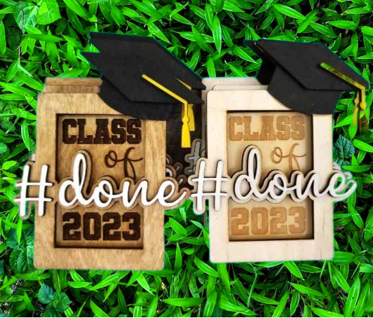 Amaze the grad in your life with this #done graduation gift card holder! Crafted from sturdy birch wood and personalized with any year, it's the perfect way to give the gift of fun and adventure! With tons of potential for special memories, it's one gift they won't soon forget. #done in style!