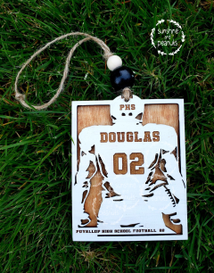 Personalized, Custom Football Player Sports Sign