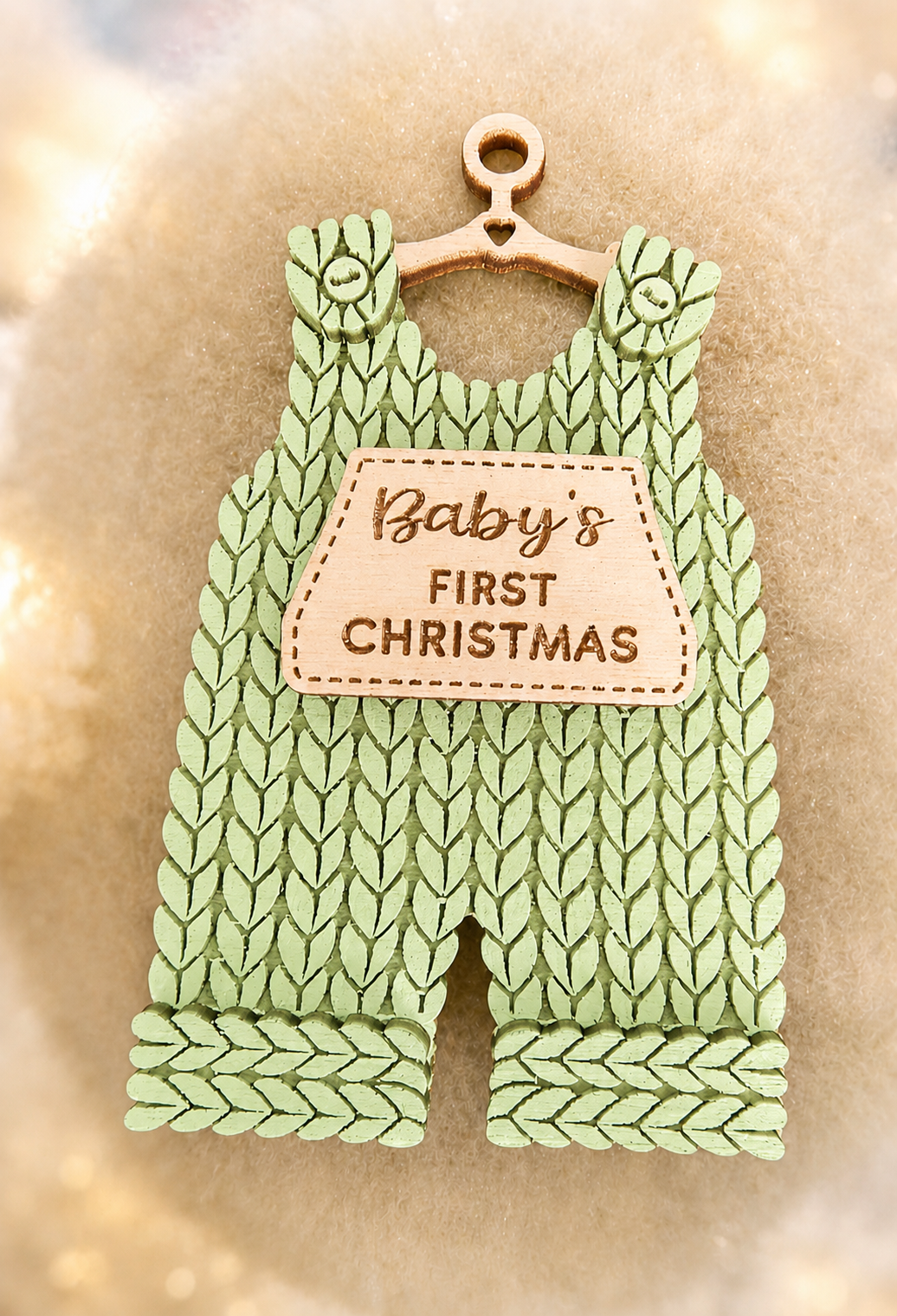 Personalized Baby's First Christmas Knit Ornament Collection