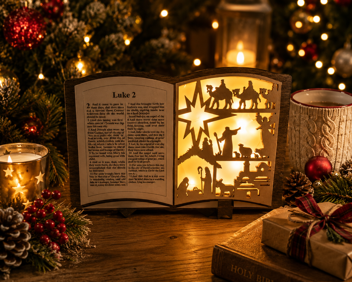 Nativity Story Light Up Bible