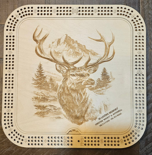 Cribbage Board Personalized