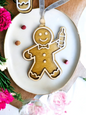 Gingerbread "Cheers" ornament