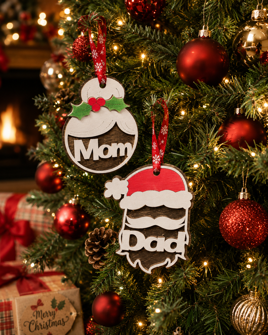 Santa/Mrs Claus Gift/Ornament/Name Tag