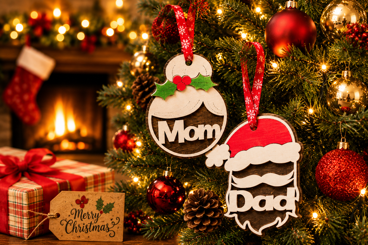 Santa/Mrs Claus Gift/Ornament/Name Tag