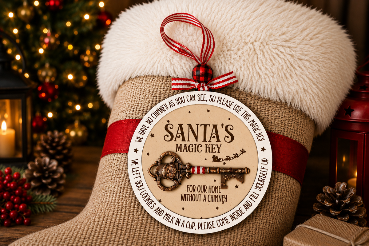Santas Magic Key Door Hanger/Ornament