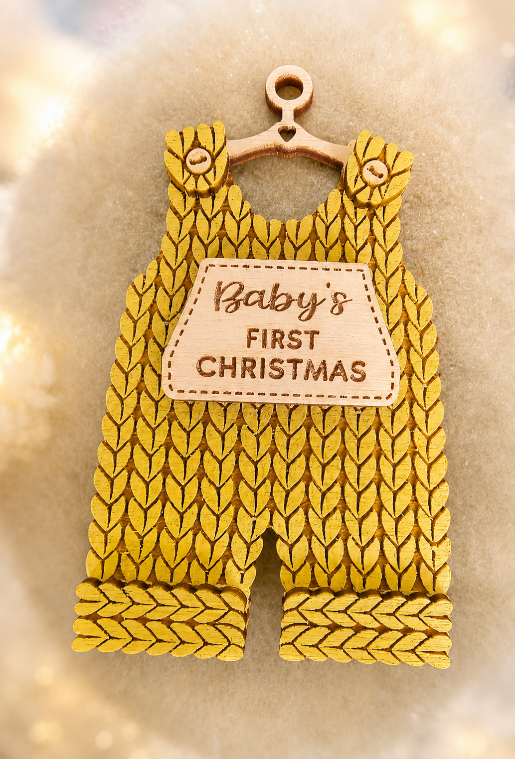 Personalized Baby's First Christmas Knit Ornament Collection