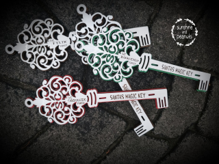 Unlock the magic of Christmas with this personalized Santa Key Ornament! Crafted from Baltic Birch wood, this delightful ornament is double layered and can be engraved with your family name. Add pizzaz to your tree with your choice of three backer colors and you'll be ready to hang it on the door on Christmas Eve. Santa's got the key - will he unlock your door? (Find out tomorrow!)