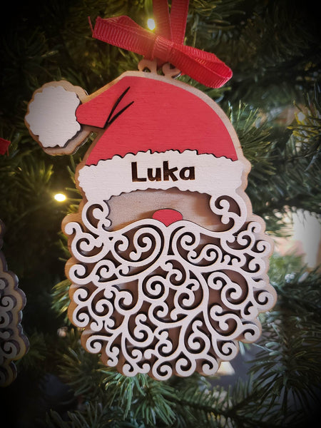 Santa Ornament - Personalized